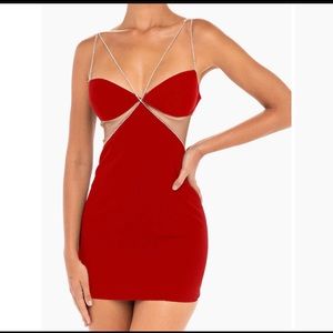 BRAND NEW WITH TAGS Heiress Beverly Hills Diamante Strap Dress